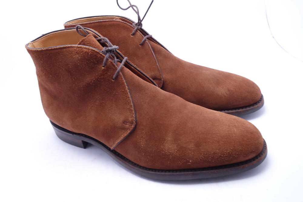 New & Lingwood Chukka Boots Mens Size 11.5 E Brown Suede Ankle England 3150
